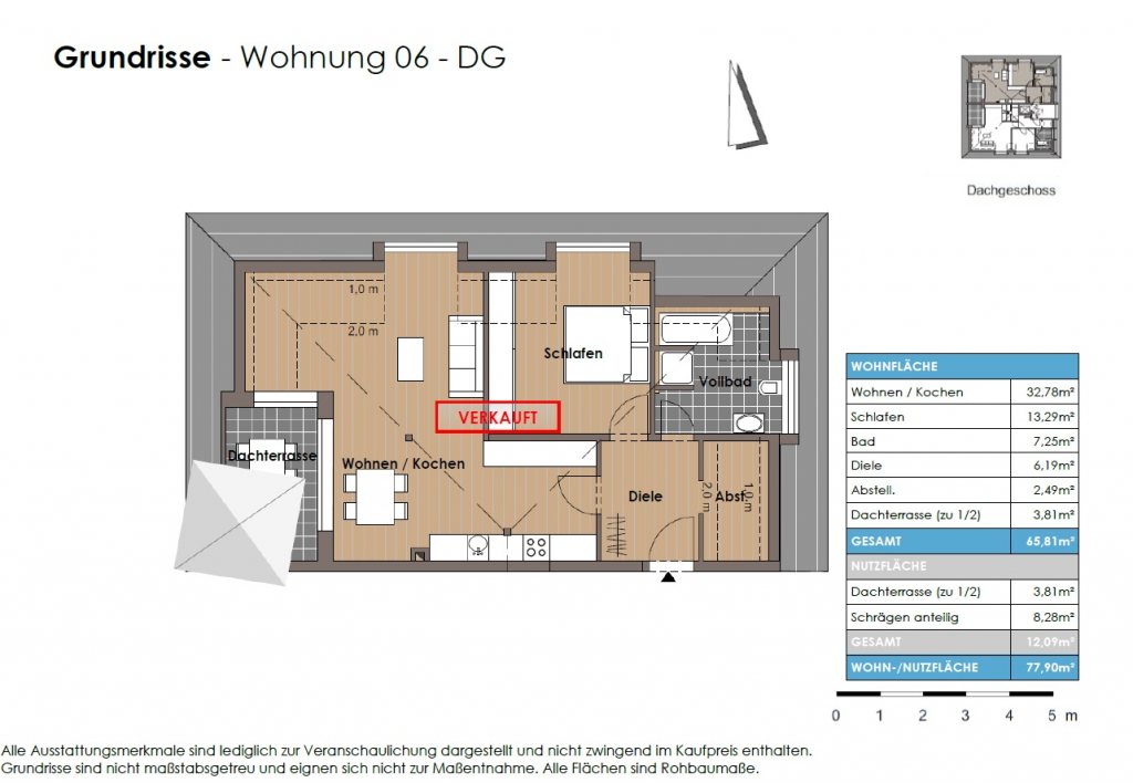 AR Grundriss EG Wohnung  verk