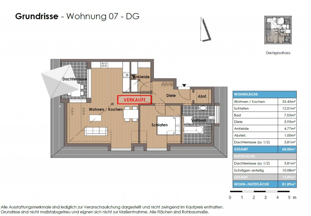 AR Grundriss EG Wohnung  verk