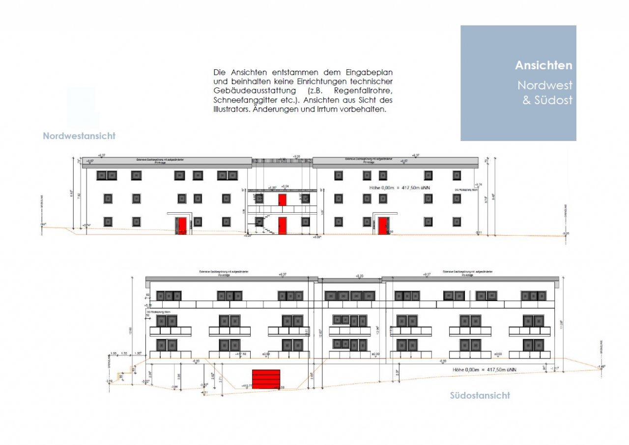 AHW8 Ansichten NW & SO