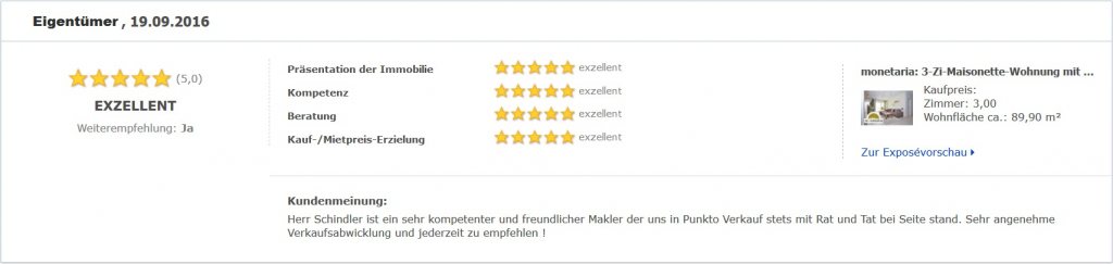 Eigentümerbewertung