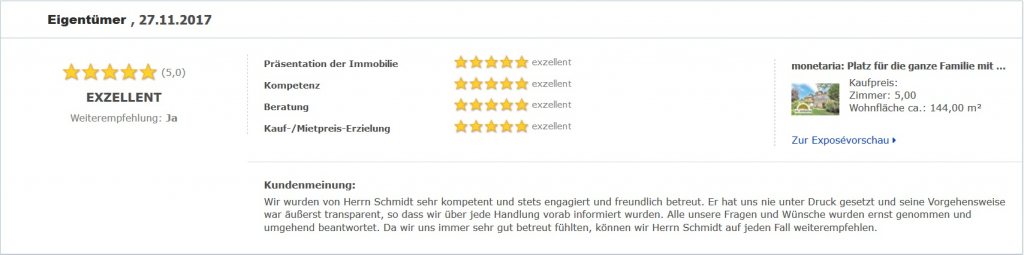 Eigentümerbewertung