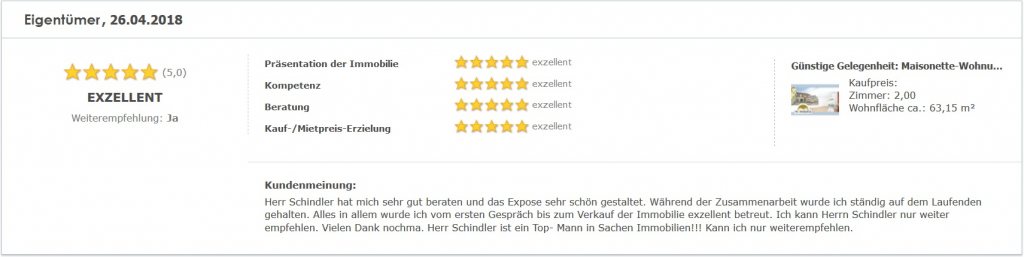 Eigentümerbewertung