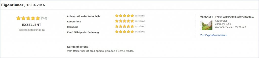 Eigentümerbewertung