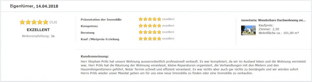 Eigentümerbewertung