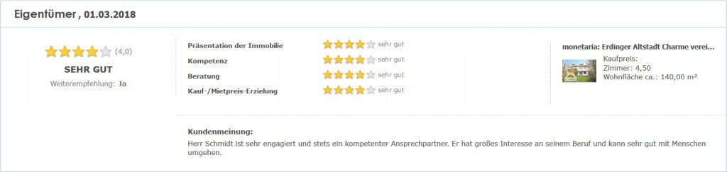 Eigentümerbewertung