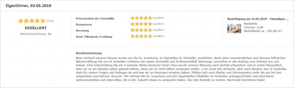 Eigentümerbewertung