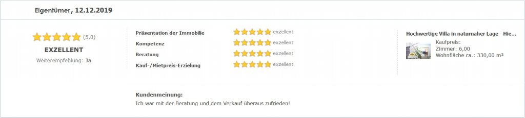 Eigentümerbewertung