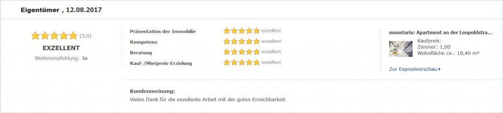 Eigentümerbewertung