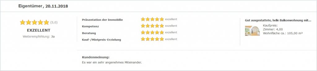 Eigentümerbewertung
