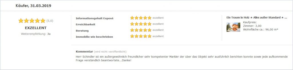 Käuferbewertung
