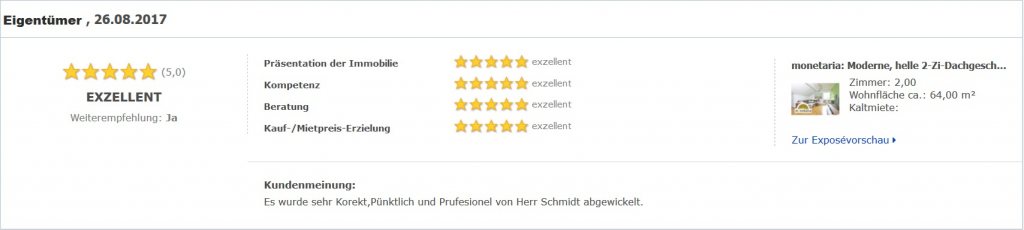 Eigentümerbewertung