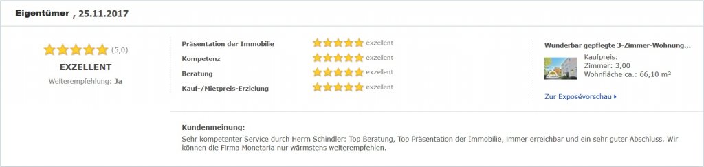 Eigentümerbewertung