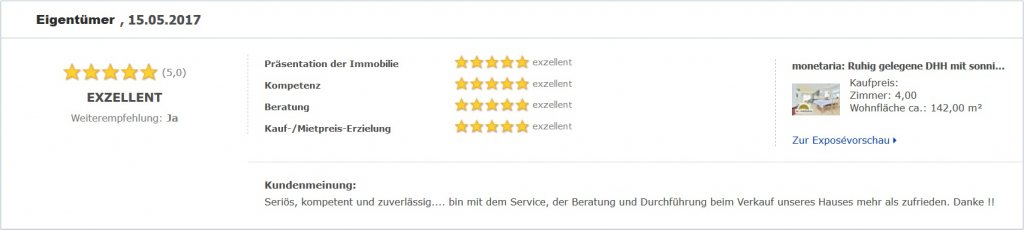 Eigentümerbewertung