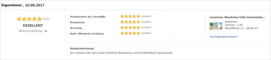 Eigentümerbewertung