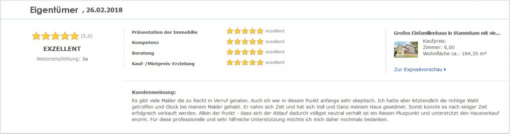 Eigentümerbewertung