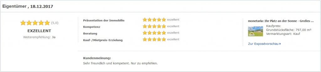 Eigentümerbewertung