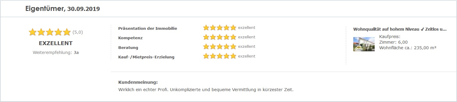 Eigentümerbewertung